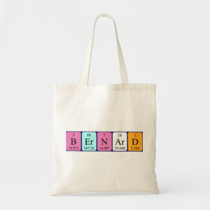 Bernard periodic table name tote bag