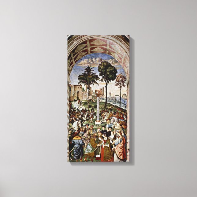 Bernardino di Betto - Eleanor of Portugal Canvas Print (Front)