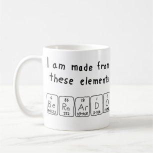 Bernardo periodic table name mug