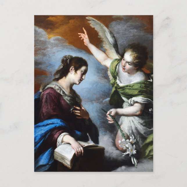 Bernardo Strozzi The Annunciation Postcard (Front)