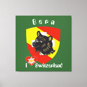 Berne, Berne, Berna, Bear, Switzerland, Suisse Lei Canvas Print
