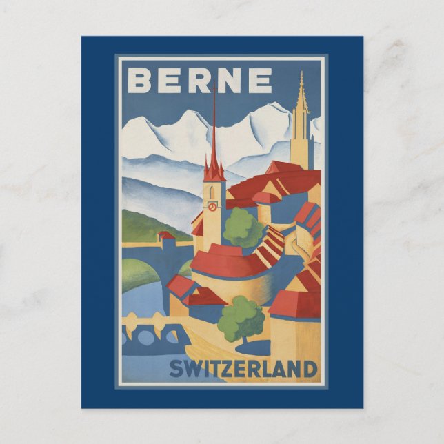 Berne Switzerland Postcard (Front)