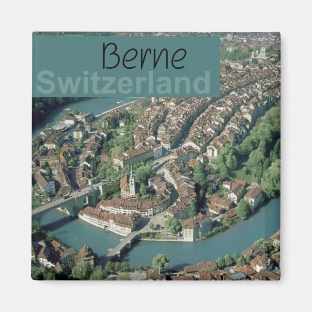 Berne Switzerland Travel Souvenir Fridge Magnet (Front)