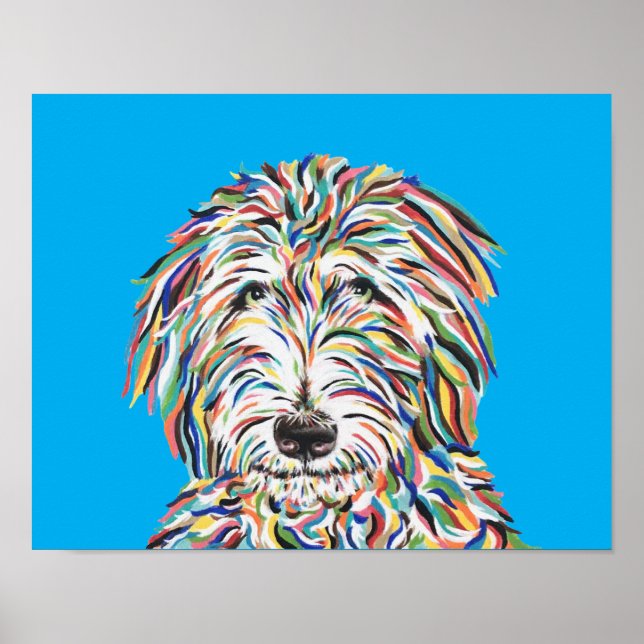 Bernedoodle Art  Poster (Front)