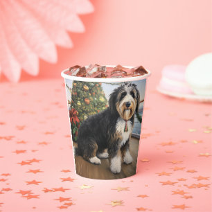 Bernedoodle Christmas Cruise: Pawsome Holiday  Paper Cups