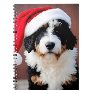 Bernedoodle Christmas Notebook