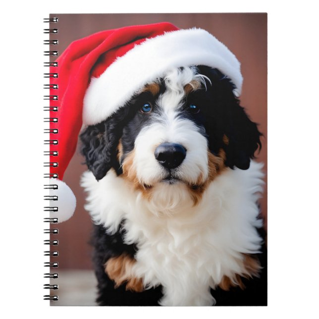 Bernedoodle Christmas Notebook (Front)