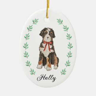 Bernedoodle Christmas Ornament