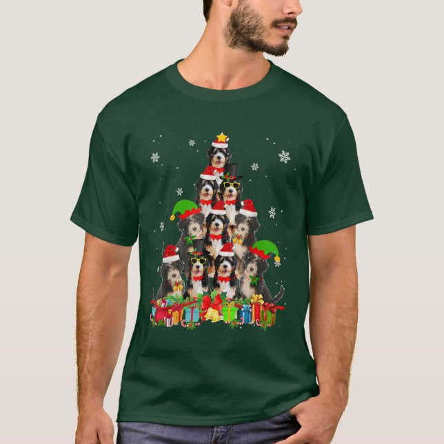 Bernedoodle Christmas T-Shirt (Front)