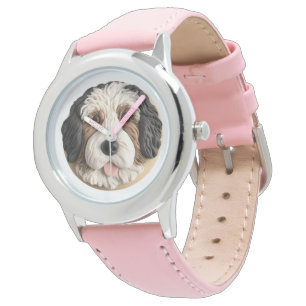 Bernedoodle Dog 3D Inspired Watch