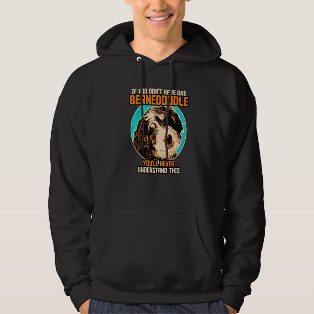 Bernedoodle Dog  Bernedoodle Hoodie (Front)