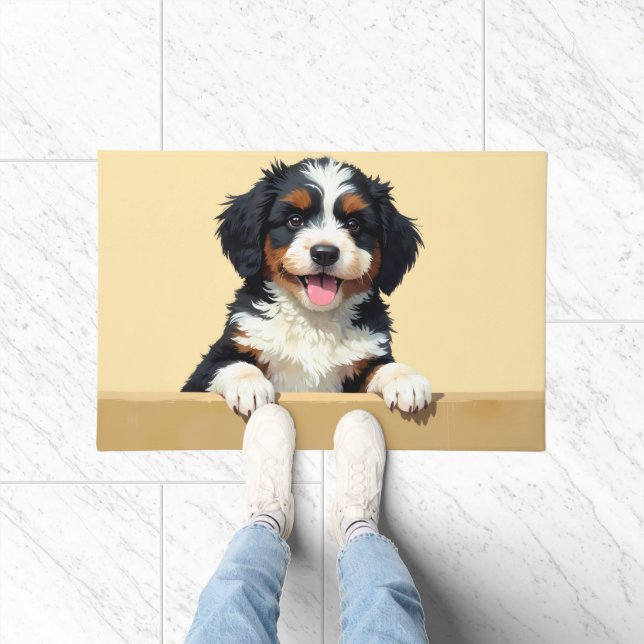 Bernedoodle Dog Doormat Art (Indoor)