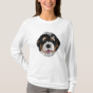 Bernedoodle Dog Face T-Shirt