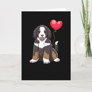 Bernedoodle Dog Gift Idea Card