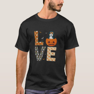 Bernedoodle Dog Lovers Boys Girls Funny Halloween  T-Shirt