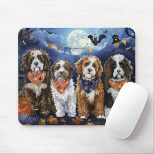 Bernedoodle Halloween Spooky Mouse Pad