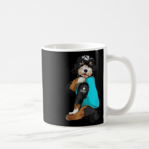 Bernedoodle I Love Dad Tattoo Apparel, Dog Dad Gif Coffee Mug