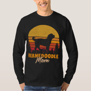 Bernedoodle Mum Mama Vintage Retro Dog Women Gift T-Shirt