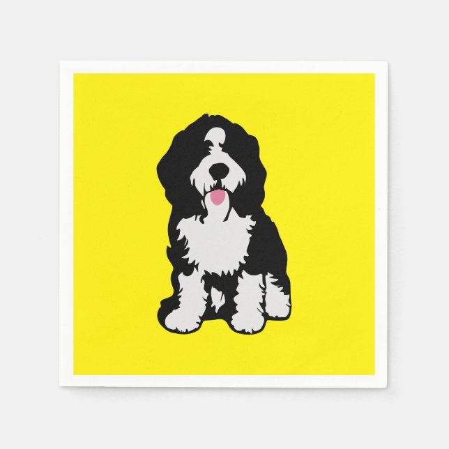 Bernedoodle Napkin (Front)