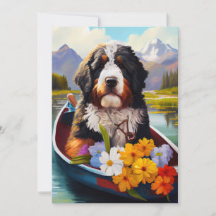 Bernedoodle on a Paddle: A Scenic Adventure Playin Invitation