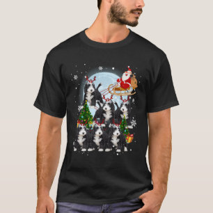 Bernedoodle Reindeer Santa Funny Christmas Gifts T-Shirt