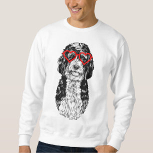 Bernedoodle Valentines Day Doodle Dog mum Dog Love Sweatshirt