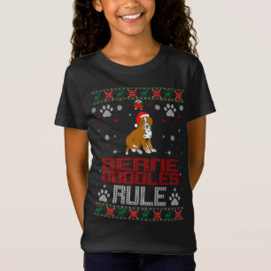 Bernedoodles Rule Pet Lovers Christmas Ugly Sweate T-Shirt