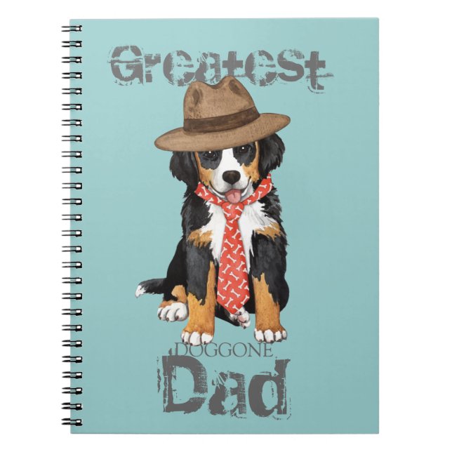 Berner Dad Spiral Notebook (Front)