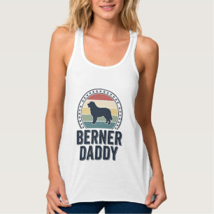 Berner Daddy Vintage Dog Dad Vector Shirt Design_1