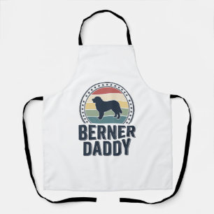 Berner Daddy Vintage Dog Dad Vector Shirt Design_1 Apron