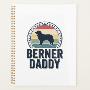 Berner Daddy Vintage Dog Dad Vector Shirt Design_1 Planner