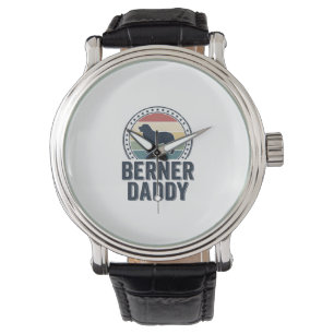Berner Daddy Vintage Dog Dad Vector Shirt Design_1 Watch