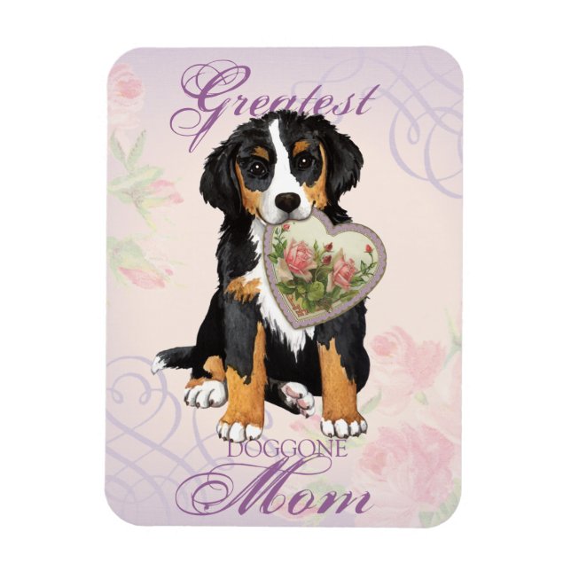 Berner Heart Mum Magnet (Vertical)