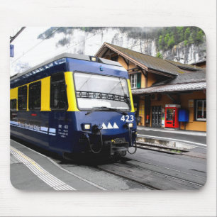 Berner Oberland bahn train in Switzerland Mouse Pad