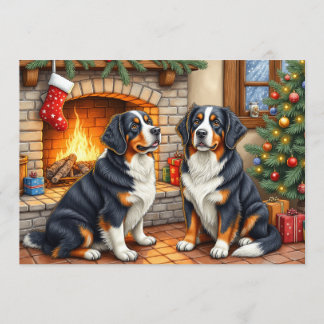 Berner Sennen Christmas Card