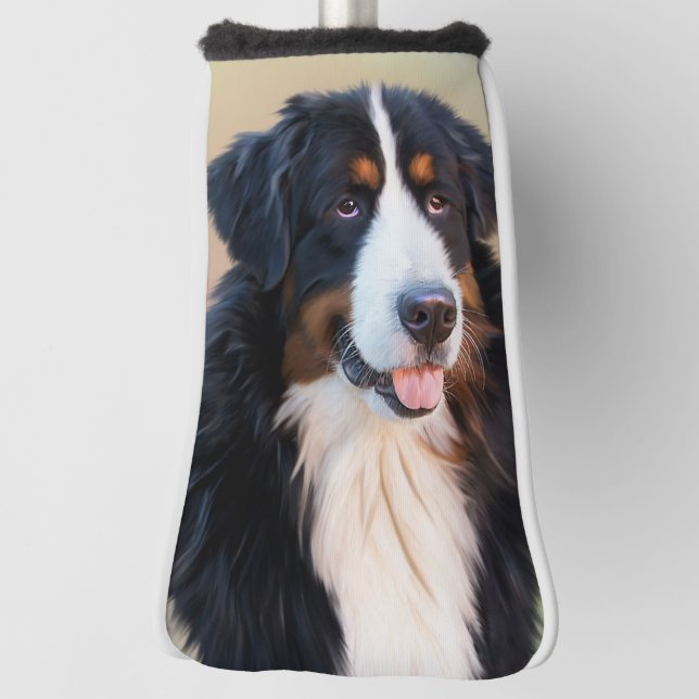 Berner Sennenhund Golf Head Cover (Rotate 90)