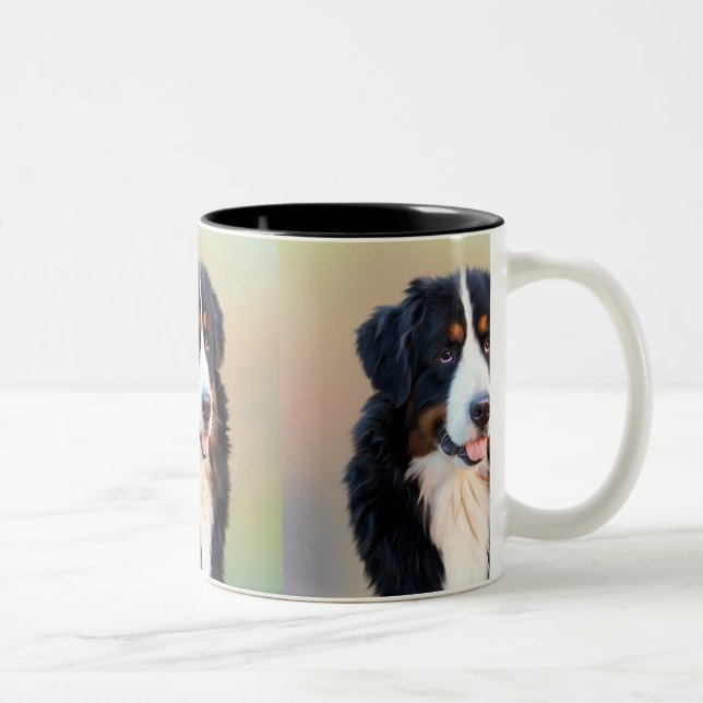 Berner Sennenhund Two-Tone Coffee Mug (Right)