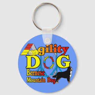 Bernese Agility Gifts Key Ring
