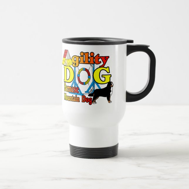 Bernese Agility Gifts Travel Mug (Right)