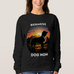 Bernese and the Rising Sun For Bernese Dog Mum Sweatshirt