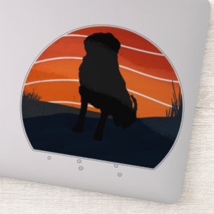 Bernese dog mountain swiss big retro sticker