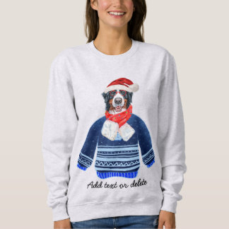 Bernese Dog Ugly Christmas Dog Mum Sweatshirt