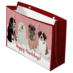 Bernese Leonberger Great Pyrenees Christmas Large Gift Bag