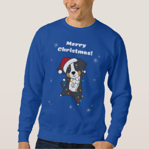 Bernese Merry Christmas Happy Christmas Dogs Sweat Sweatshirt