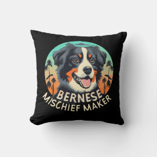 Bernese Mischief Maker - Funny Mountain Dog Cushion