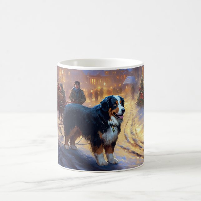 Bernese Mountain Christmas Festive Season Coffee Mug (Center)