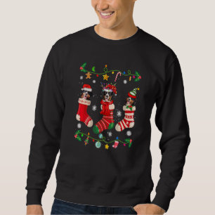 Bernese Mountain Christmas Socks Xmas Dog Sweatshirt