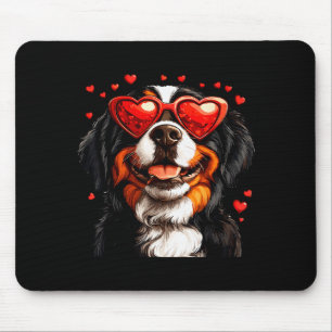 Bernese Mountain Cute Berner Dog Lover Valentines Mouse Pad
