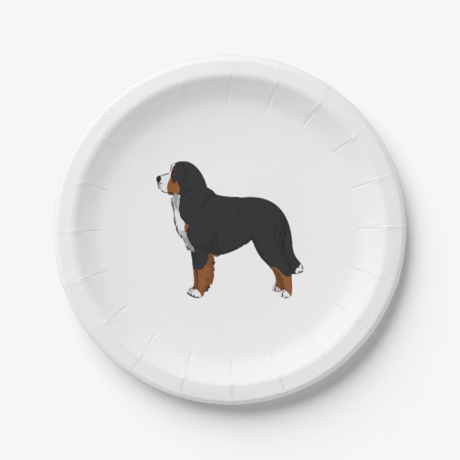 Bernese Mountain Dog 2 Paper Plate (Front)