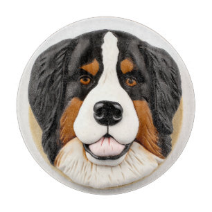 Bernese Mountain Dog 3D Inspired Cutting Board